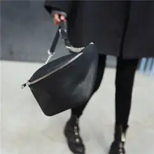 Горячие кожаные сумки на плечо для женщин pu кожаный ремень на молнии нагрудный кошелек
