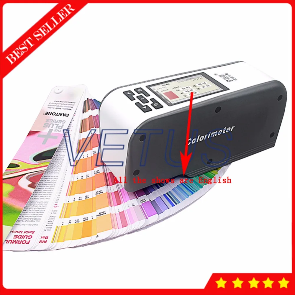 Portable Digital Color Meter Colorimeter with CIELAB CIELCH CIEXYZ