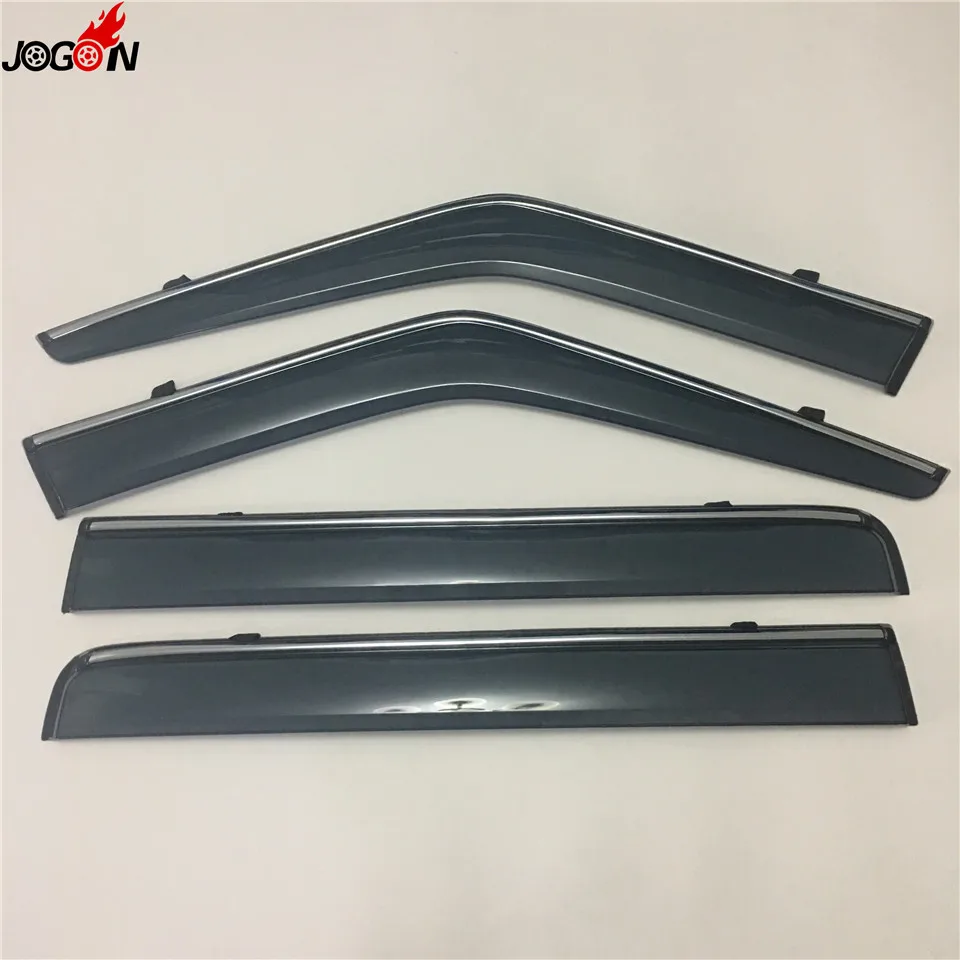 

4pcs/set Smoke Sun Rain Visor Vent Window Deflector Shield Guard Shade For Land Rover Discovery 3 Discovery 4 LR3 LR4