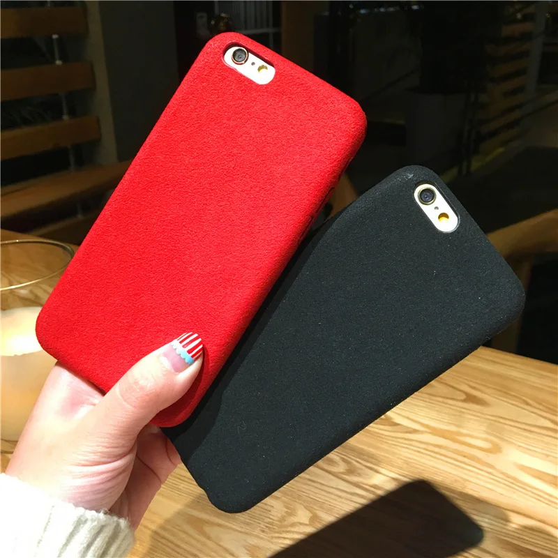 

Fashion Plush Phone Cases For iPhone 6 6S plus 8 7plus X XR XS MAX Dirt-Resistant Protective Short Velvet Back Cover Phone Coque