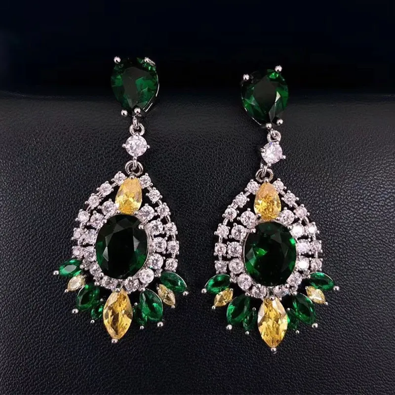 Designer Fashion Copper Jewelry 3A Cubic Zirconia Party Earring | Украшения и аксессуары