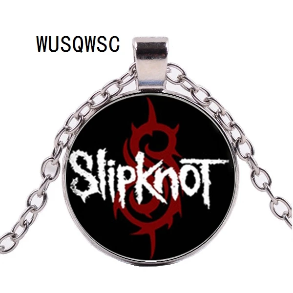 WUSQWSC новинка ожерелье Slipknot стекло подвеска рок группа ювелирное изделие