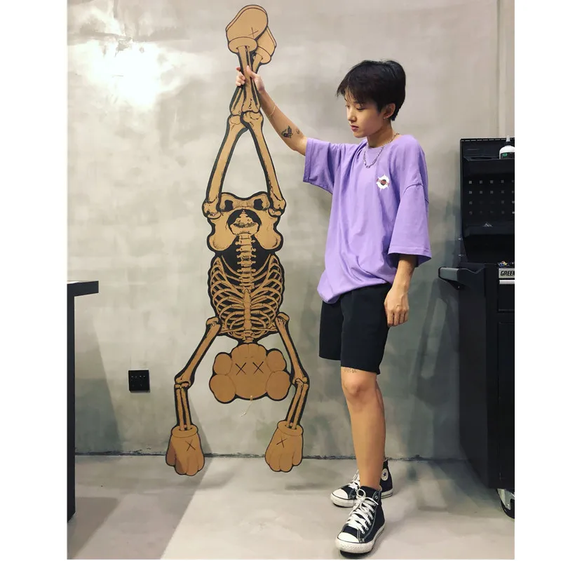 

4FT Large Cardboard Wall Hangers Anatomy OriginalFake Paper Street Art Action Figure Collection Model Toy M124