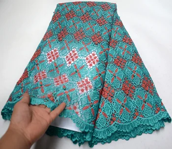 

2019 green Color Beaded Stones Lace High Quality African Tulle Lace Fabric New Arrival Nigerian Lace Fabrics For Wedding