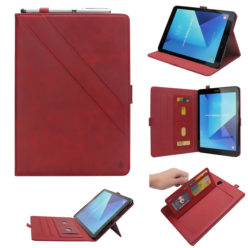 Многофункциональный кожаный чехол в стиле ретро для Samsung Galaxy Tab S3 9 7 дюйма T820 умный