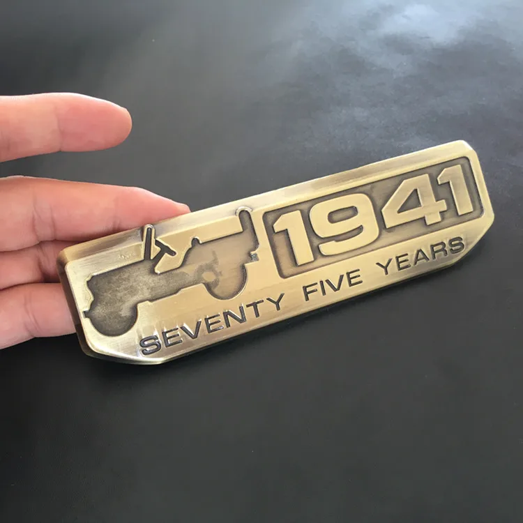 1 шт., 3D металлический значок 1941, эмблема, наклейки на автомобиль для Wrangler Cherokee Renegade, автомобильные аксессуары, Стайлинг автомобиля