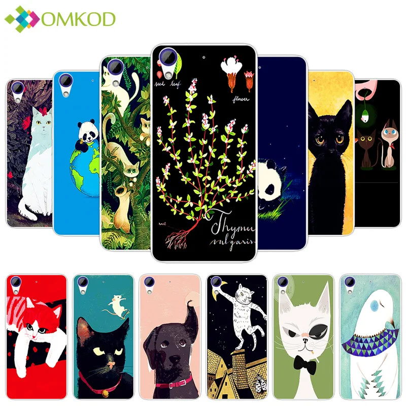 

Cases For HTC Desire 626 / 628 Back Cover for HTC 650 628 A32 626w 626D 626G 626S Clear TPU for HTC 628 Coque Dog Cat Pets Capa