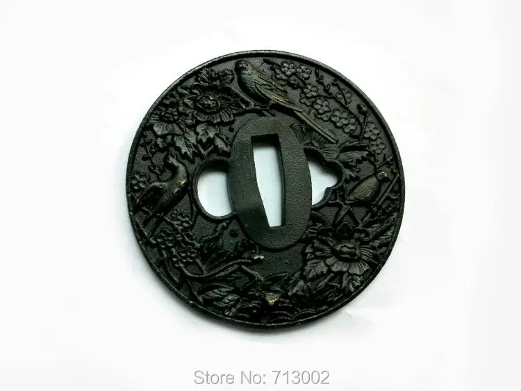 Редкий фитинг Железный TSUBA Ласточка для японского самурайского меча аксессуар