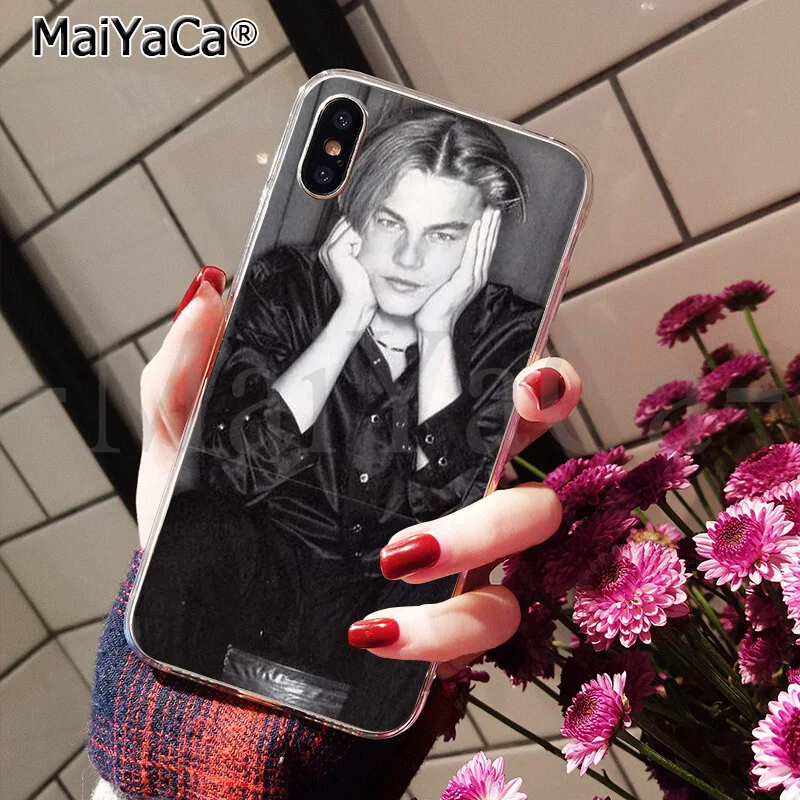 MaiYaCa Leonardo Dicaprio young Новинка чехол для телефона Fundas чехол для iPhone 6 S 6 plus 7 7 plus 8 8 Plus X Xs MAX 5 5S XR