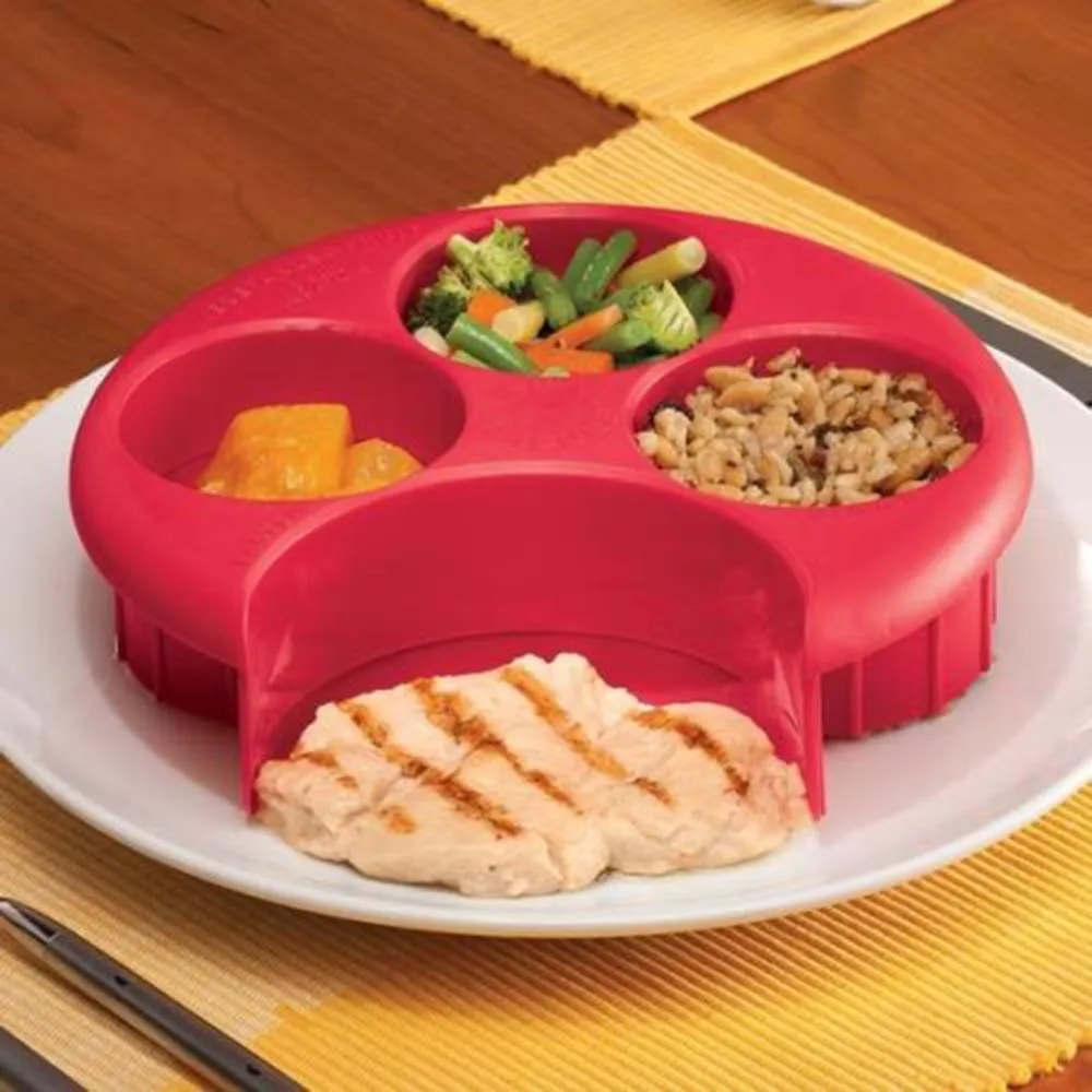 New-Brand-Meal-Measure-Weight-Loss-Diet-Portion-Plan-Control-Plate-Manage-Control-Plate-New-Assorted-Color-KC1052