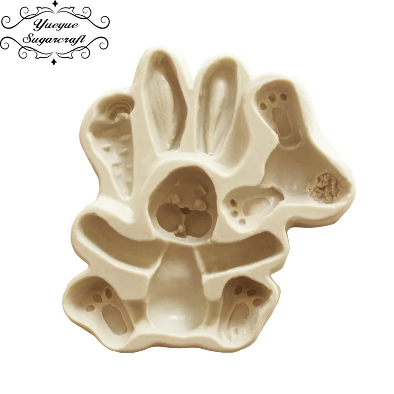 Yueyue Sugarcraft животное слон/собака/кролик/силиконовая форма помадка форма для украшения торта инструменты форма для шоколадной мастики глиняная форма