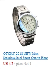 OTOKY Модные мужские и женские Аналоговые кварцевые наручные часы из нержавеющей стали с кристаллами серебристого золота, классический дизайн NI07