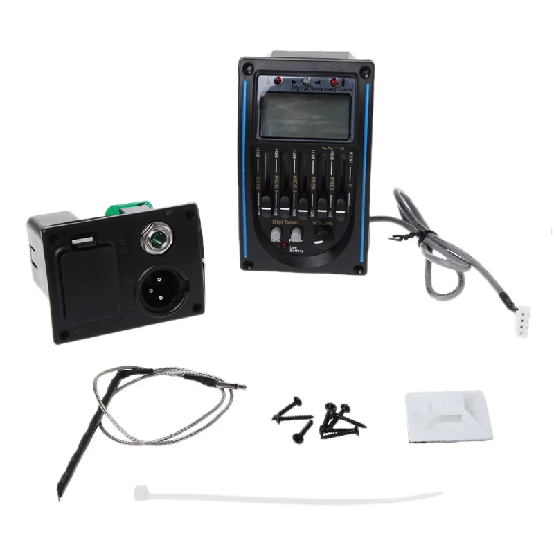 

Preamp EQ Equalizer 5 Bands Classical Acoustic Guitar Amplifier Blend Tuner Piezo Pickup LC 5 Brand New