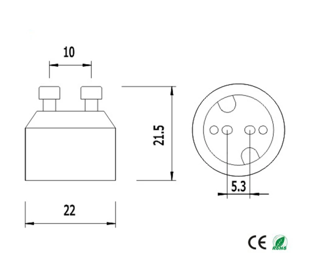 Z1076 Gu10-mr16 adapter (2)