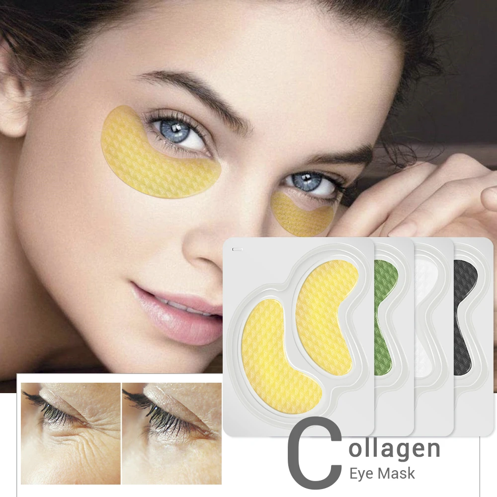 

LANBENA 24K Gold Eye Mask Collagen Dark Circle Sleep Mask Eye Bag anti-wrinkle Anti-Aging Wrinkle Firming Skin Care 10PCS=5 Pair