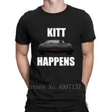 Kitt sucede Knight Rider camiseta Original de manga corta primavera otoño carácter de talla grande 3xl Fitness Vintage camisa auténtica