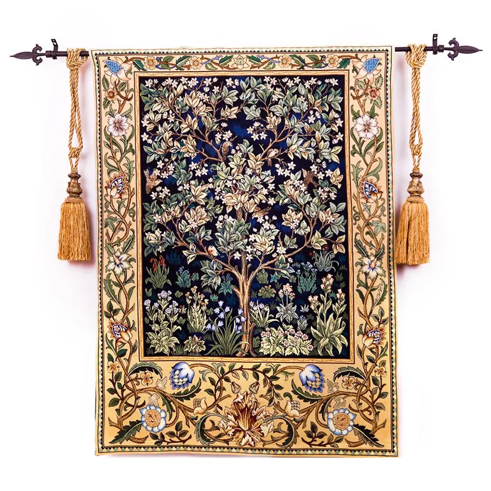 

100% cotton Belgium tapestry William Morris' the tree of Life,living room tapestries home decoration