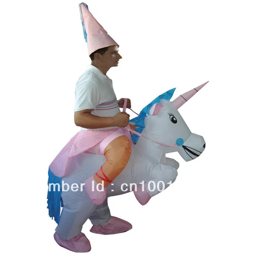 Costumes de carnaval licorne gonflable Costumes adultes hommes / femmes parti Costumes Pegasus Halloween Costumes Unicorn