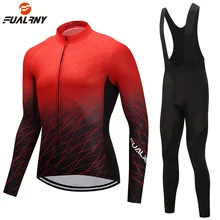 Breathable Thermal Fleece Cycling Clothing Men Women Long Sleeve Cycling Jersey Set Cycling Bike Bicycle MTB Jersey Bib Pants Breathable Thermal Fleece Cycling Clothing Men Women Long Sleeve Cycling Jersey Set Cycling Bike Bicycle MTB Jersey Bib Pants