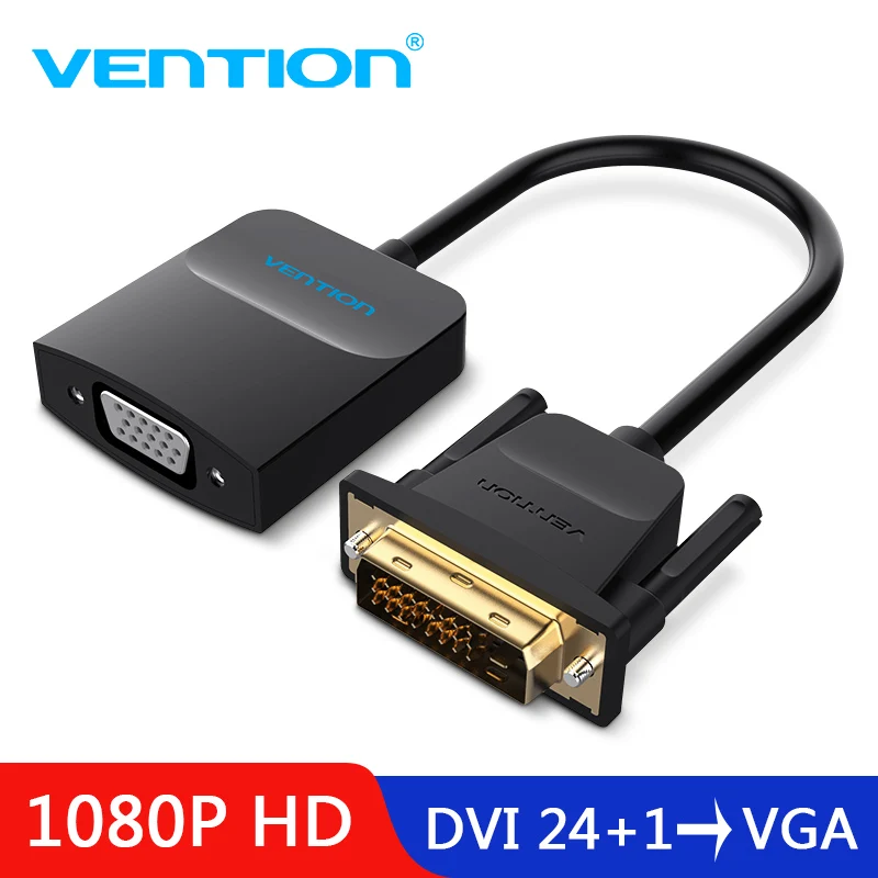 

Vention DVI 24+1 to VGA Converter adapter digital to analog audio converter cable for Xbox360 PS3 Laptop TV box to Projector