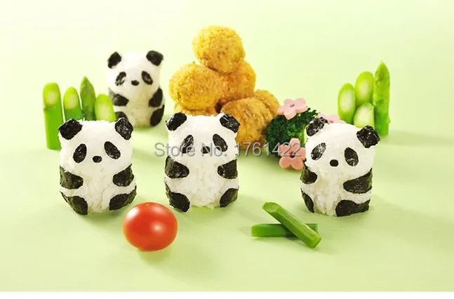 3D стерео панда детская форма для риса дети едят гурманов Кухня DIY Форма для риса в суши плесень