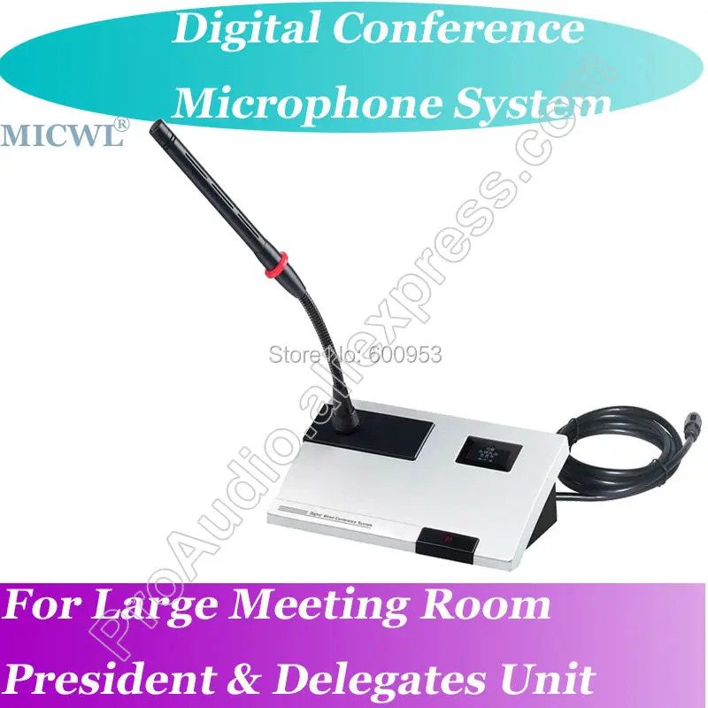Pro мирового класса проводной цифровой микрофон Аудиосистемы для конференций хост с телеконференции функция 1 президент 30 делегатов