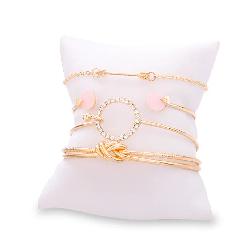 Золотой Crtystal круг браслет для женщин стрелки Femme браслеты и pulseira feminina pulseras bileklik