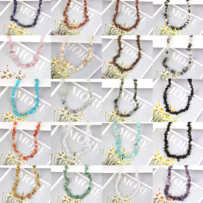 

Freeform Chip Natural Stone Beads Irregular Shape For Diy Necklace Bracelet
