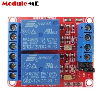 

Hot Sale Two 2 Channel 12V Relay Module Board Shield With Optocoupler Support High and Low Level Trigger Relay For Arduino