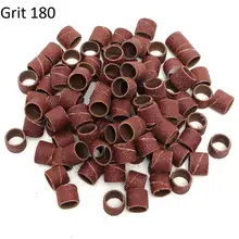 Anmas Rucci 100 шт шлифовальные ленты 3 крупы для ногтей электродрели файла машина биты 80/120/180