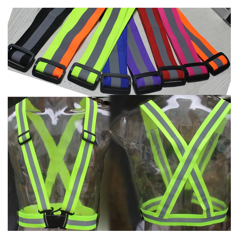 

Safety Silver Reflective Vest Elastic Belt Tape Band Cord Fabric Wide 40mmx15mm Choose Color & Length
