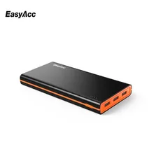 Easyacc (4.8A Smart Выход) 15000 мАч Мощность банк Портативный внешний Батарея Pack 3 Порты USB путешествия Зарядное устройство для большинства телефонов
