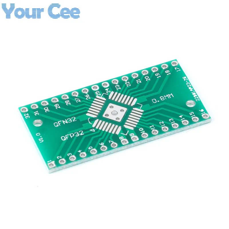 20 шт. QFN32 QFP32 к DIP DIP32 переходник разъем PCB SMD 0 8 мм 65 контактный шаг универсальная