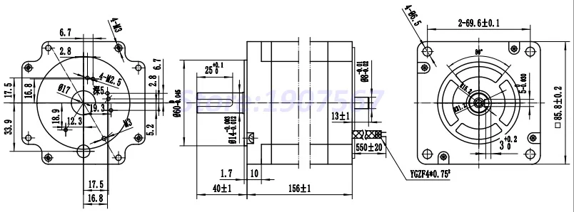 Nema34 10Nm 1700 oz. В замкнутом контуре шаговый Серводвигатель комплект Lichuan LCDA2260H+ LC86H3156 цифровой Гибридный серводвигатель CNC комплект