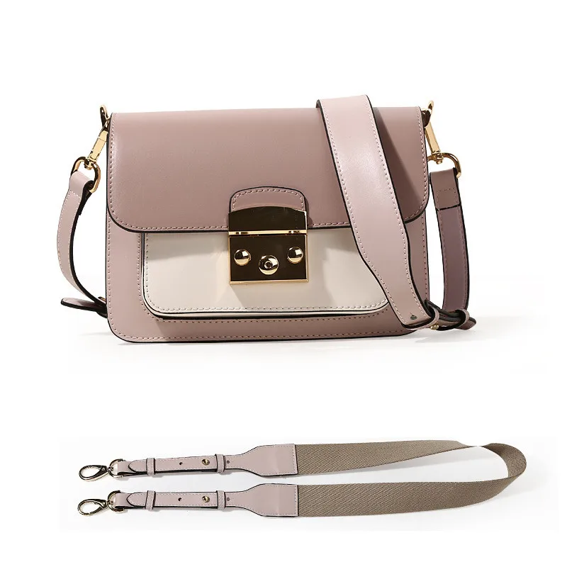 

5 Color High-end Edsign Women's Bag 2019 Genuine Leather Square Bag Female Color Matching Shoulder Messenger Bags Sac A Main