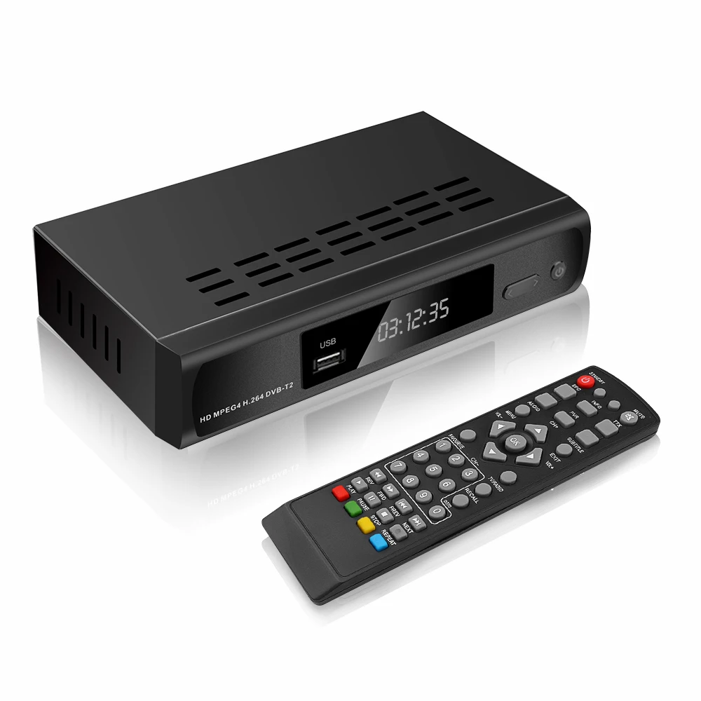 Kebidu DVB-T/DVB-T2 ТВ тюнер приемник DVB T/T2 ТВ Box HDMI CVBS 1080 P цифровой HD спутниковый ресивер H.264 наземного приемник декодер каналов прием ТВ