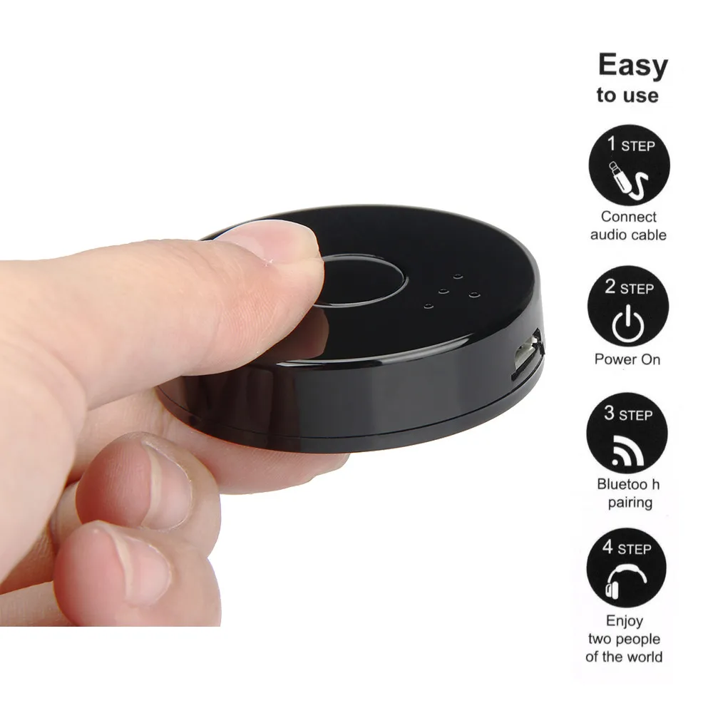 Многоточечная Беспроводной Bluetooth 4 0 передатчик стерео аудио Музыка адаптер l922