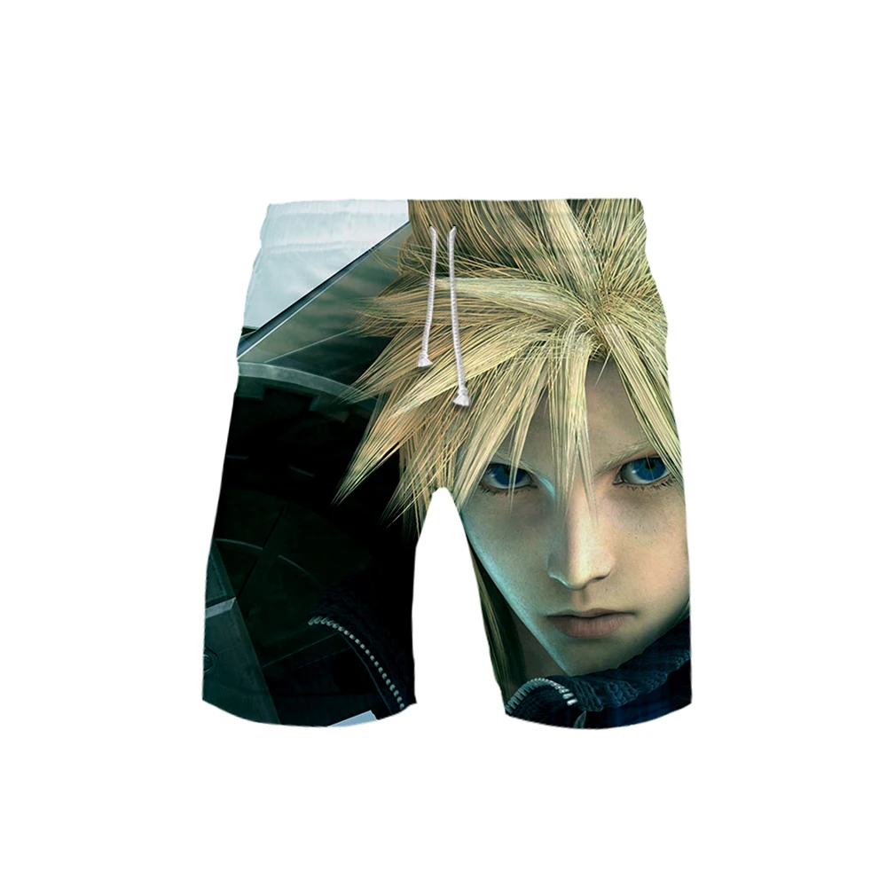 Хит мужские брендовые шорты Final Fantasy VII детские пляжные 3D принт хит продаж