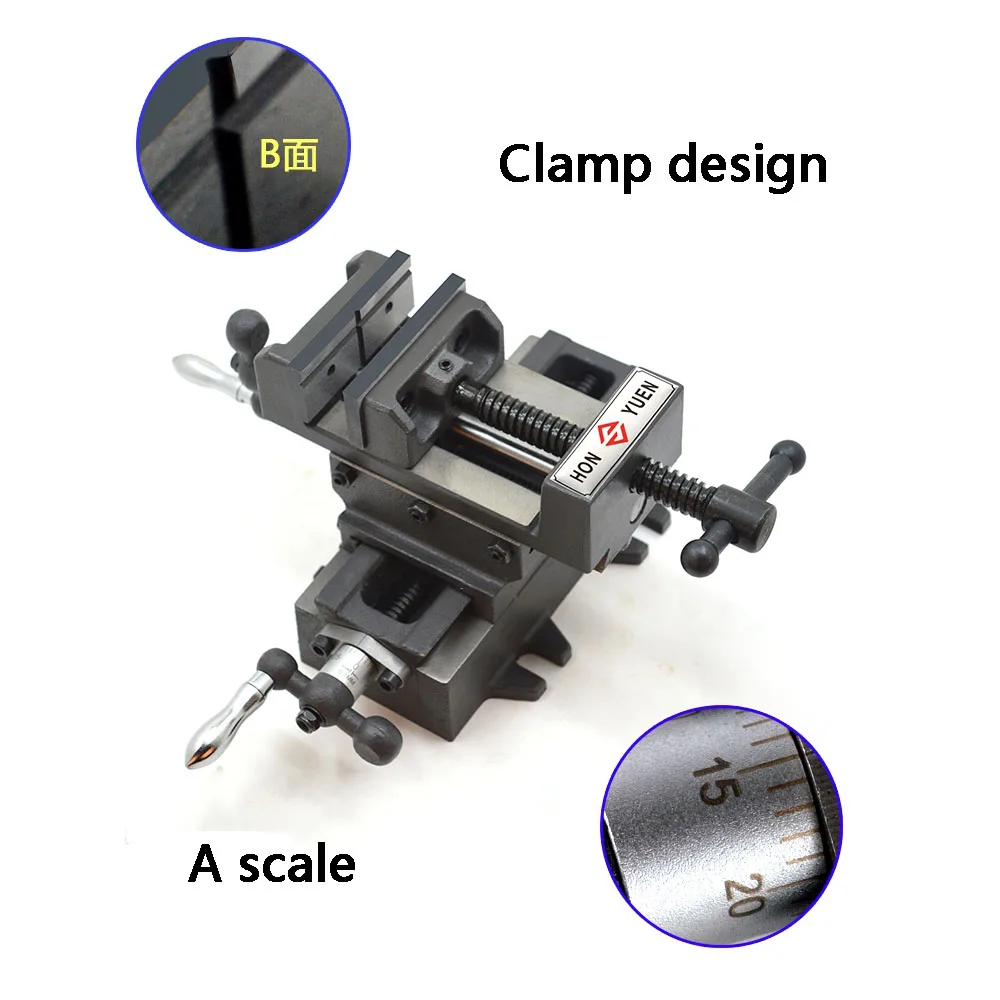 Крест тиски, точность Тяжелая Мобильная платформа, тиски, скамья фрезерный станок, крест скамья зажим 3 дюймов