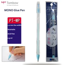 Tombow моно клеящий карандаш 1,0 мм жидкая клеевая палочка Aquapit сильный клей для деталей тонкая Точная работа склеивание на блестящая бумага 0,9 мл