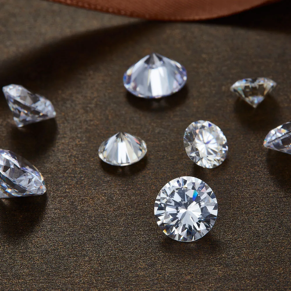 NiceGems Муассанит 7 5 CTW Сердца и стрелы вырезают круглый бесцветный мм F цвет