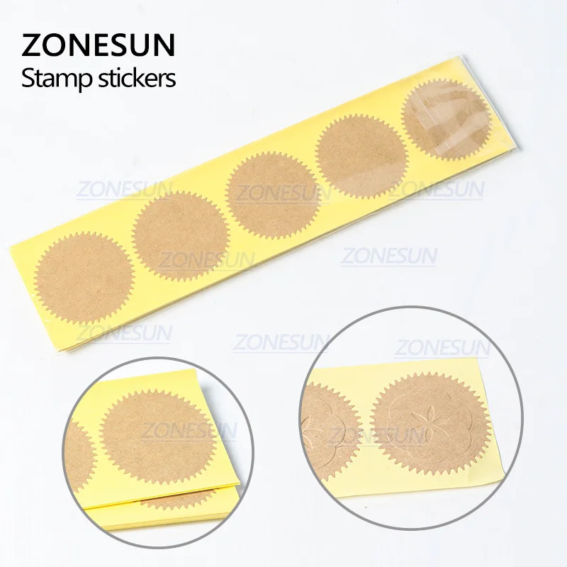 ZONESUN 100 шт. 45 мм наклейка для тиснения штамп печать на заказ сделай сам