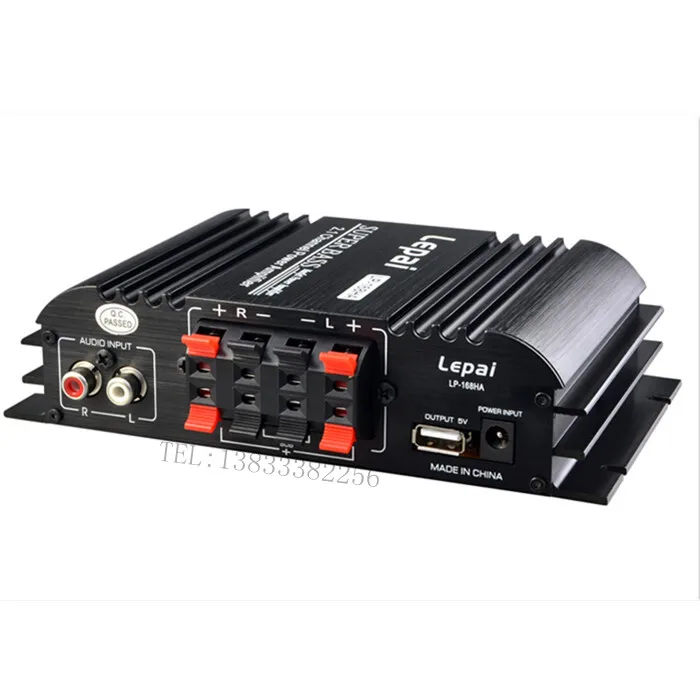 LP-168USB Hi-Fi цифровые мини аудио усилители 40Wx2+ 68 Вт 2,1 канальный высокой мощности супер бас-высокие частоты управления TF Bluetooth для домашнего автомобиля