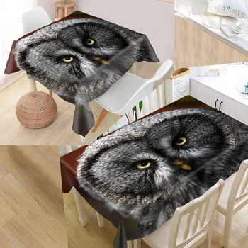 

Owl Birds Custom Table Cloth Oxford Fabric Rectangular Waterproof Oilproof Table Cover Family Party Tablecloth