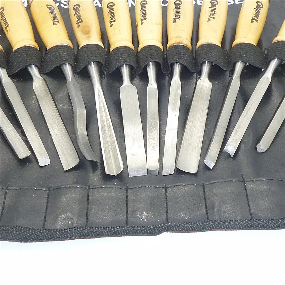 12pcs Carving Chisel Set DIY Hand Tools,curved Gouge,skew Chisel,spoon Chisel