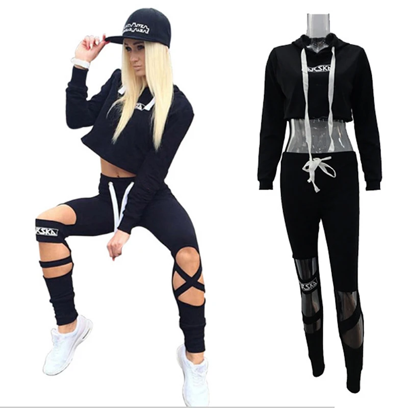 

HENGSONG Women Tracksuits Sports Sets Suits Women Fitness Clothing Sweatshirt Pants 2 Piece Female Sportswear Volleyball Set