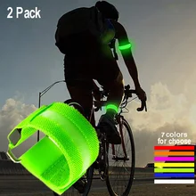 2 шт Спорт на открытом воздухе светящиеся браслеты светодиодный напульсник Регулируемый бегущий свет для бегунов велосипедные Вечерние