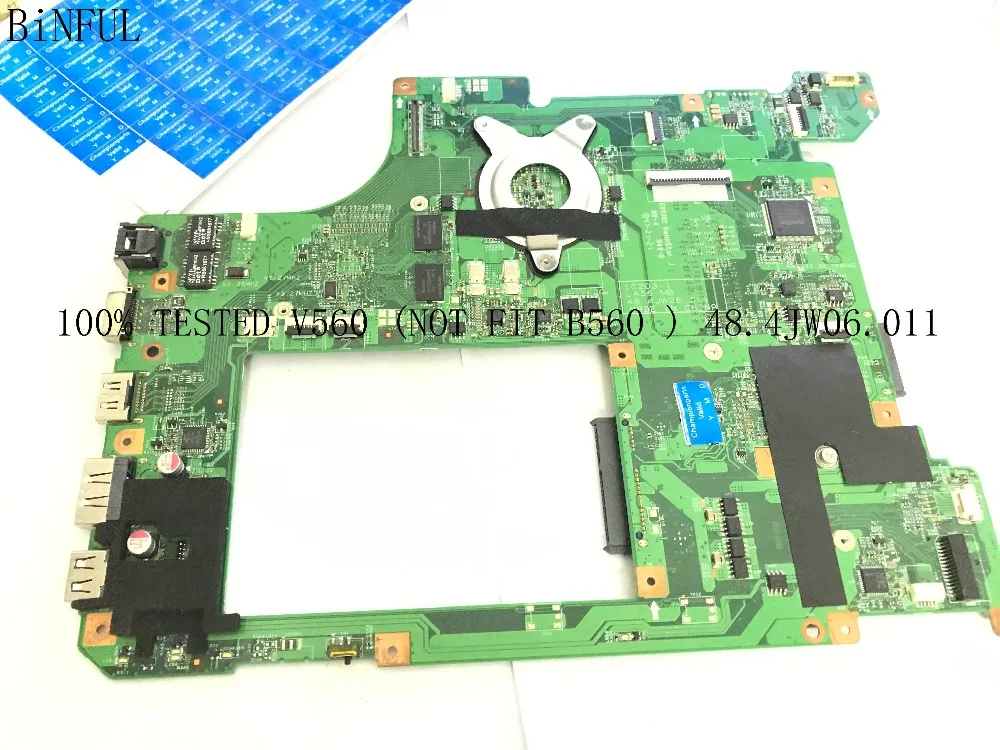 BiNFUL STOCK протестированный 10203 1 LA56 MB 48.4JW01. 011 MOTHEBOARD для ноутбука LENOVO V560 материнская