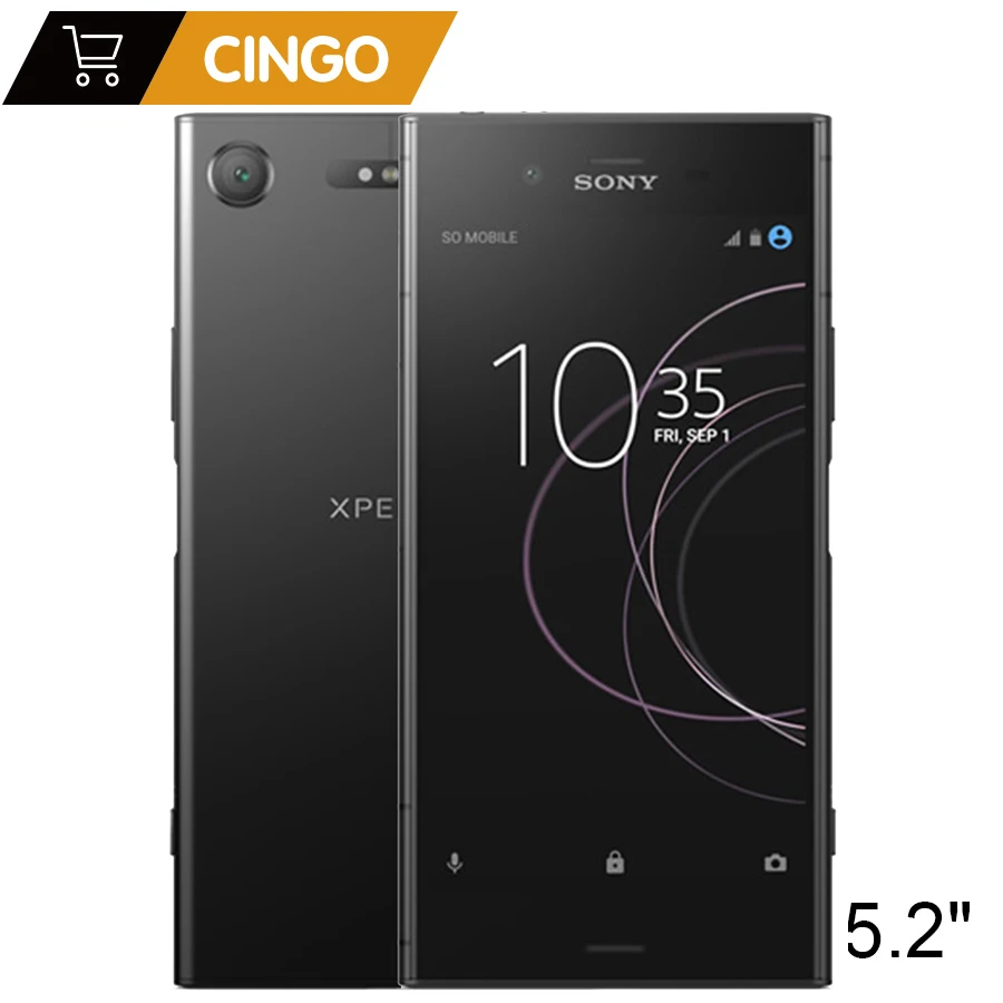 Мобильный телефон sony Xperia XZ1 G8341 4G ram 64G rom 5," Octa Core 19MP 2700mAh с одной sim-картой Android LTE