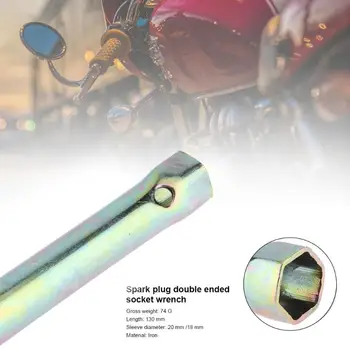 

New 130mm 18mm/20mm Motorcycle Ignition Spark Plug Spanner Deep Reach Wrench Socket Tire Repair Tools Car Repair Tool